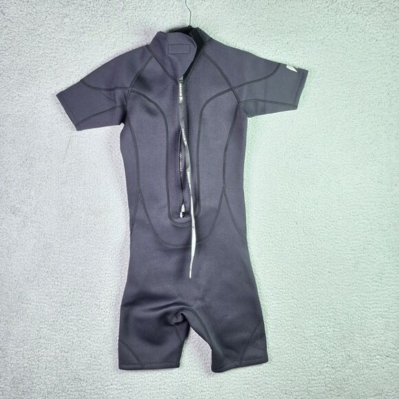 Abahub Shorty Wetsuit XS Black 2mm Neoprene Front Zip Swim Surf Dive Suit - Picture 14 of 16